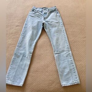 Levi's Light Blue Straight Leg Jeans
